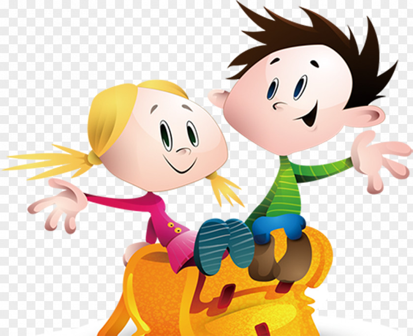 2017 Cartoon Happy Children Book Clip Art PNG