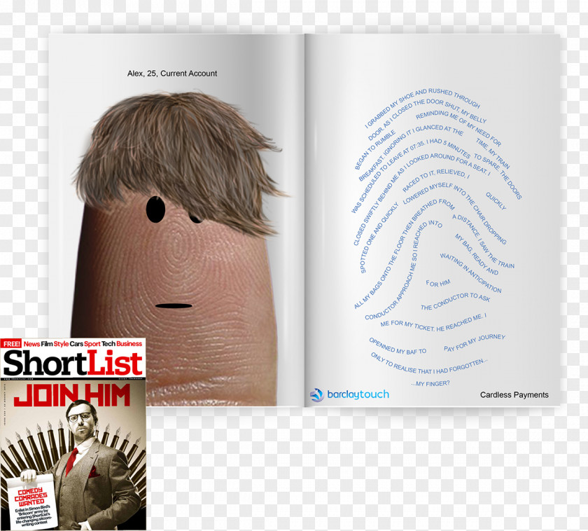 Barclaycard Human Product Magazine Font Eyelash PNG