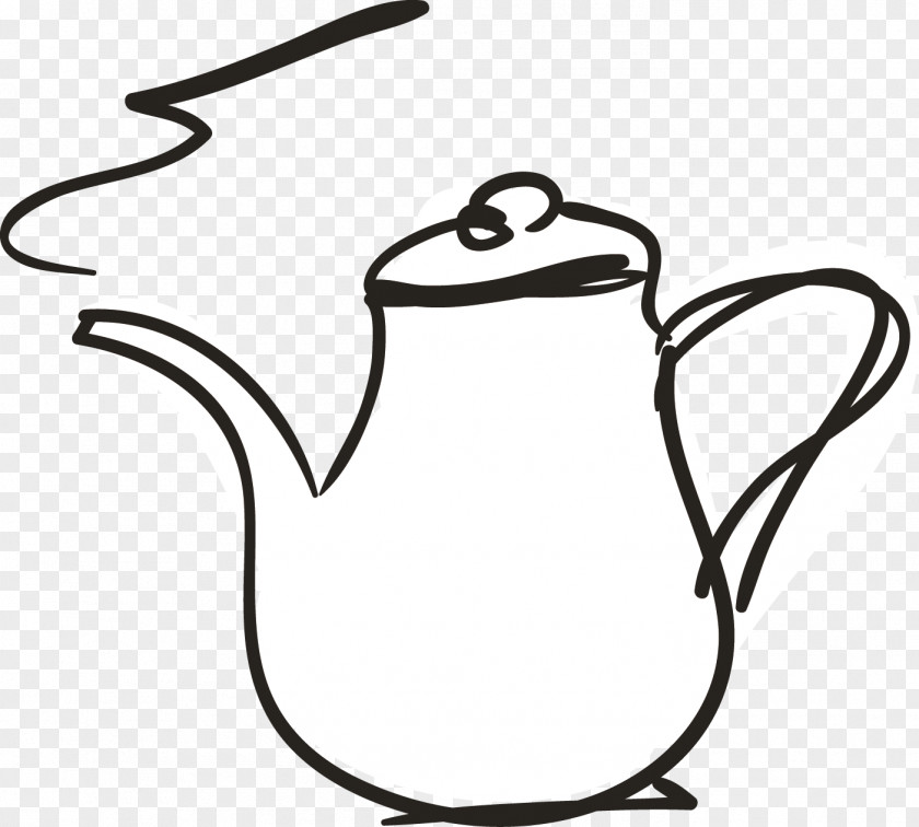 Coffee Pot Tea Drawing Clip Art PNG