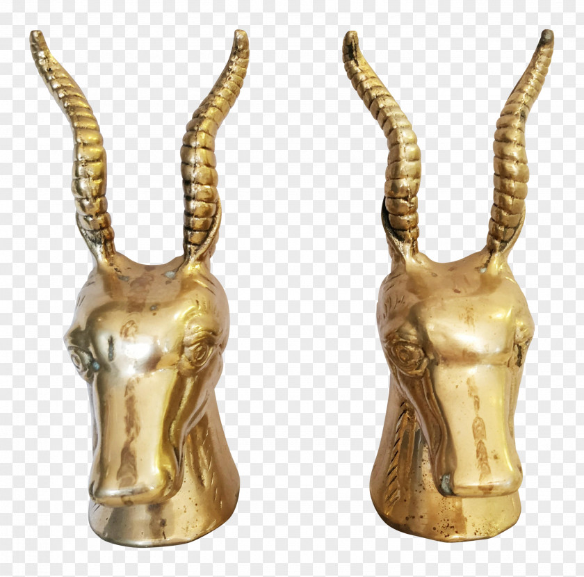 Antelope Sculpture 01504 Metal Figurine PNG