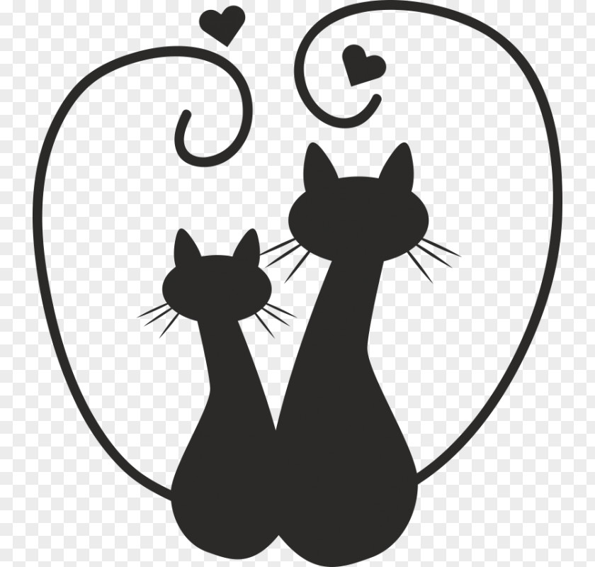 Cat Paper Wedding Invitation Sticker Decal PNG