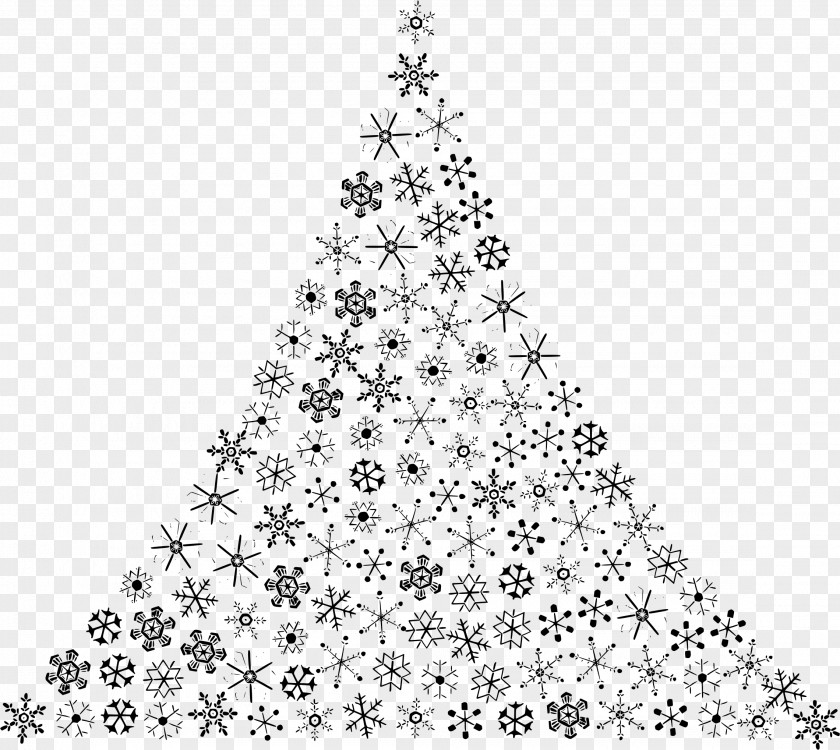 Christmas Abstract Detail X-mas Snowflake Tree Clip Art PNG