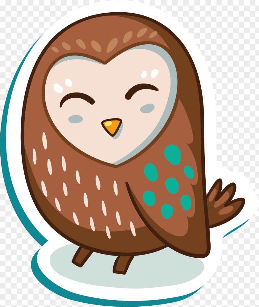 Smile Owl Vector Bird Clip Art PNG