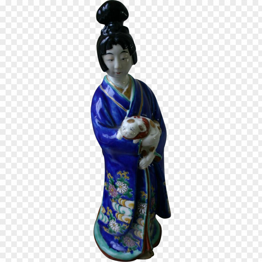 Geisha Figurine Statue PNG