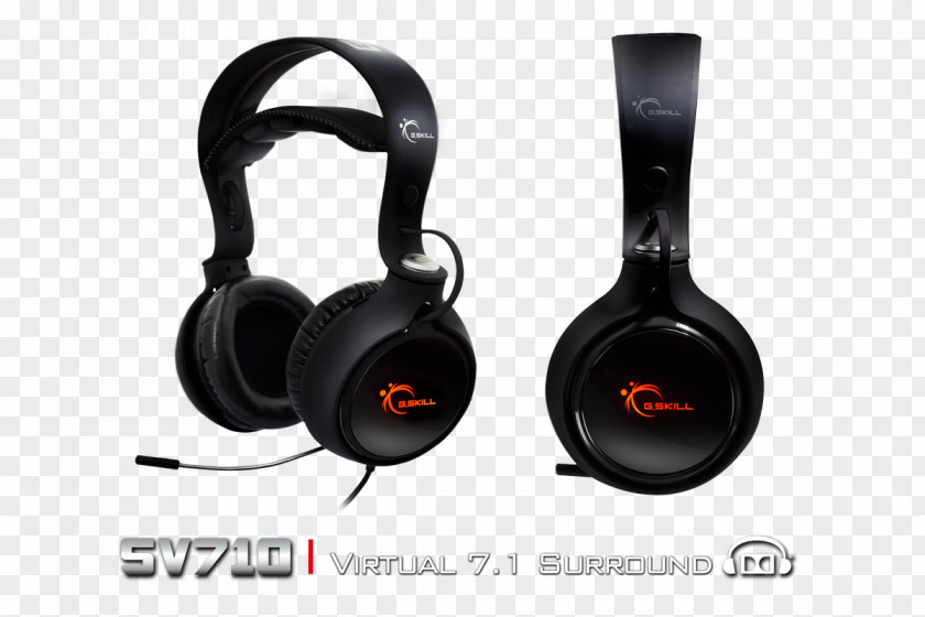 Headset Computer Keyboard 7.1 Surround Sound Headphones G.Skill PNG