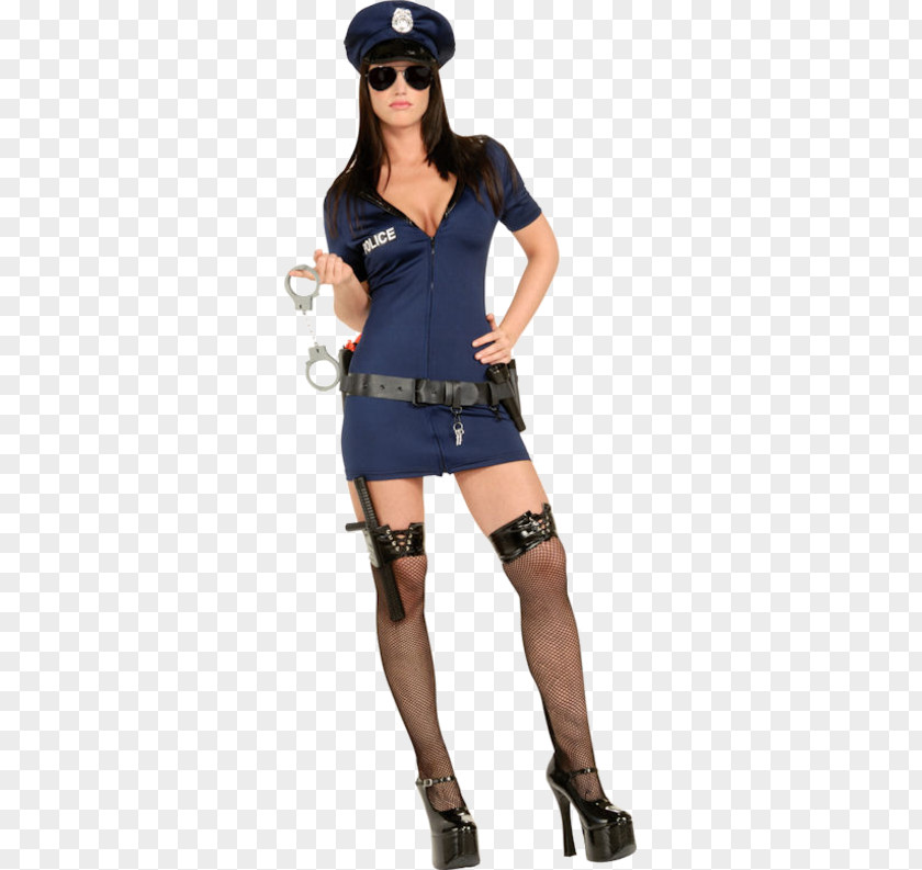 Police Officer Woman Costume Handcuffs PNG