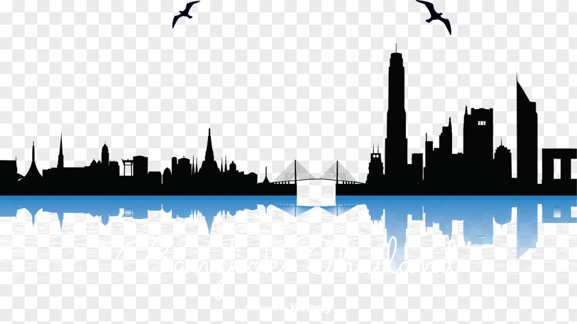 Vector City Illustration Bangkok Skyline Royalty-free PNG