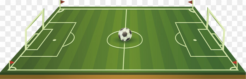 Vector Painted Football Field Pitch Soccer-specific Stadium Laws Of The Game PNG