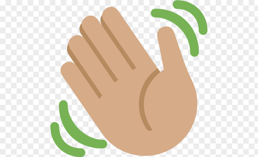 Waving Hands Wave Emoji Hand Human Skin Color PNG