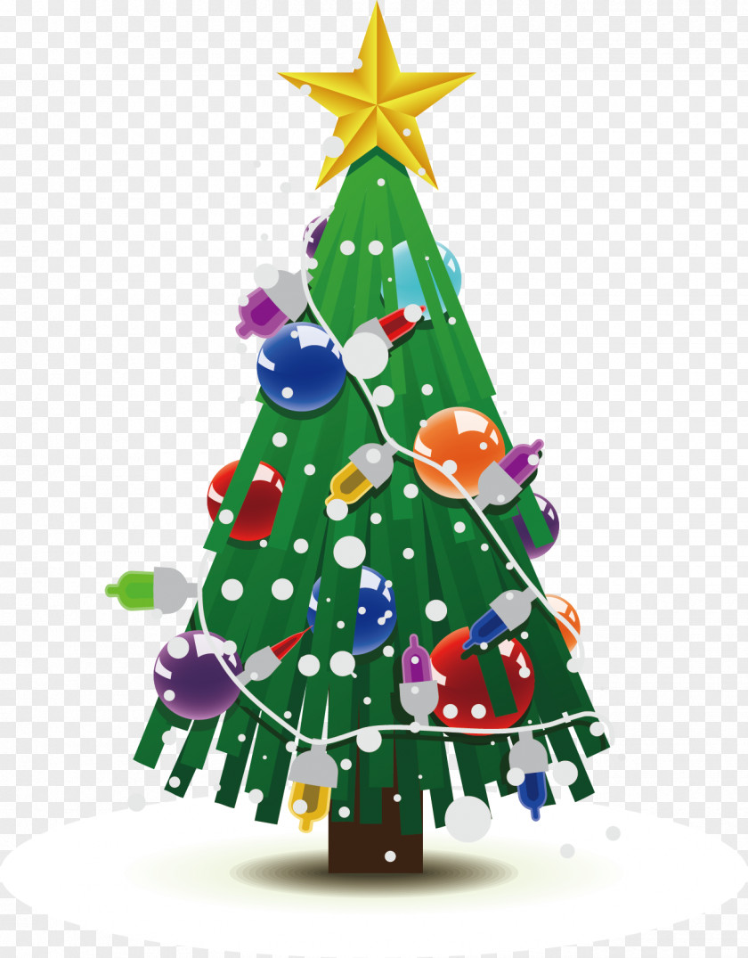 Free Christmas Tree Pull Drawing Decoration PNG