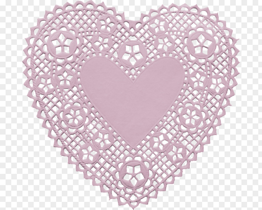 Heart Paper Lace Doily Spitzenpapier PNG