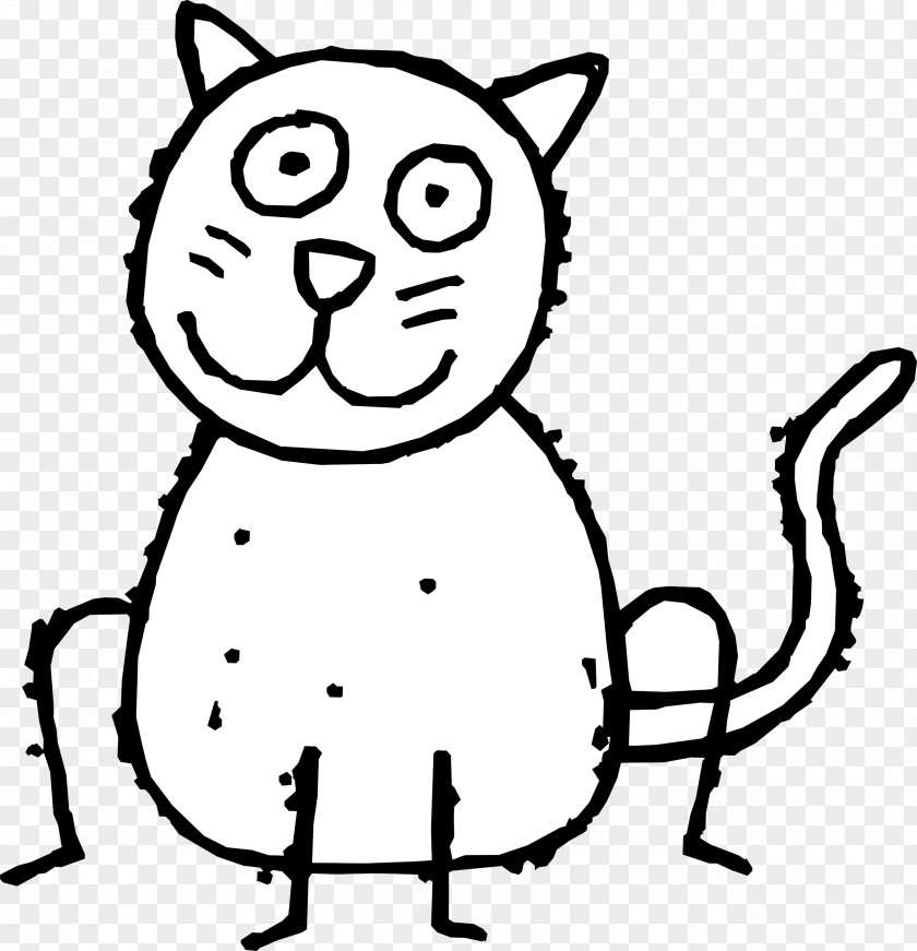 January Cat Cliparts Black Kitten Cartoon Clip Art PNG