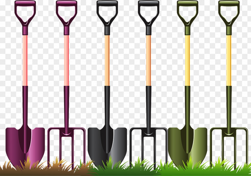 Fork Spade Design Material Garden Tool Gardening Clip Art PNG