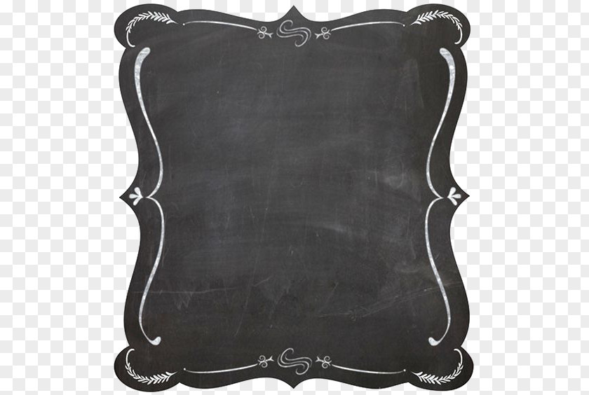Black Border Blackboard Picture Frame Chalk Clip Art PNG