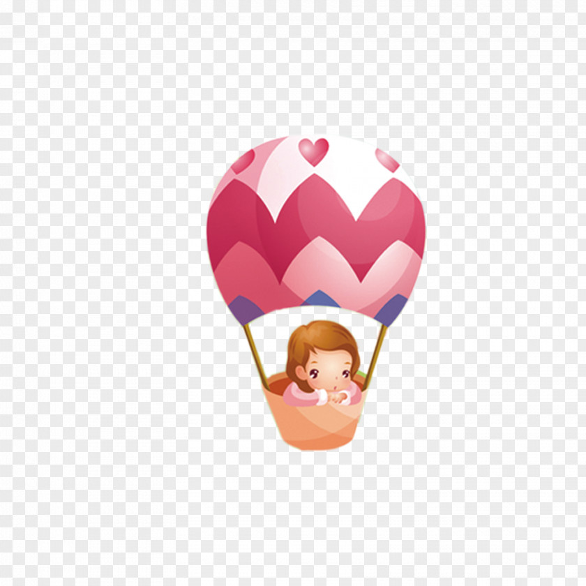 Cute Cartoon Element Balloon Child PNG