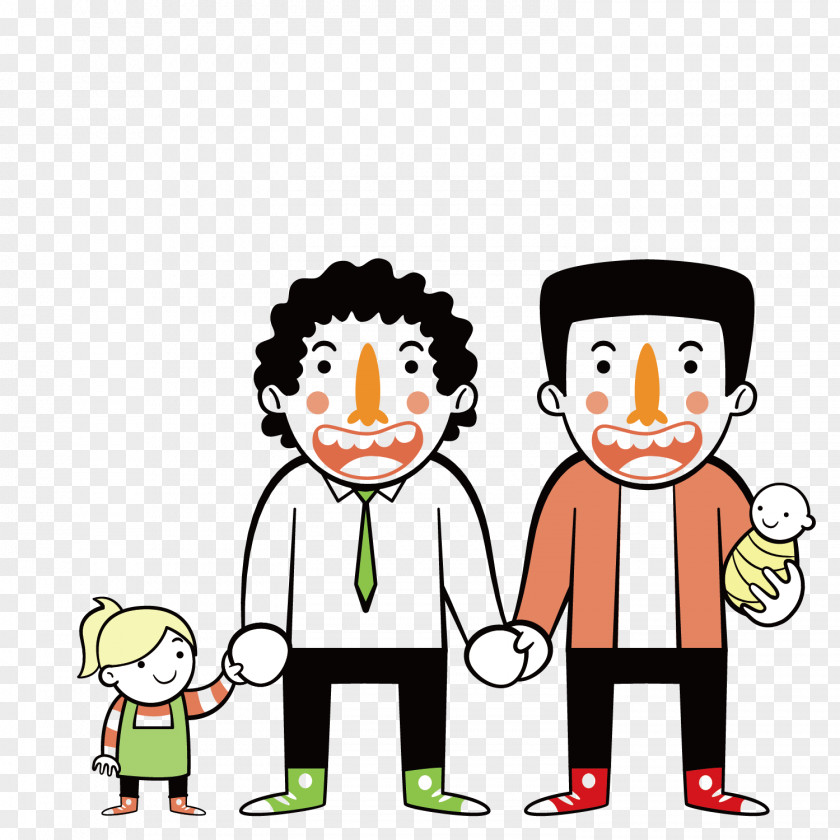 Family Of Four Happiness PNG
