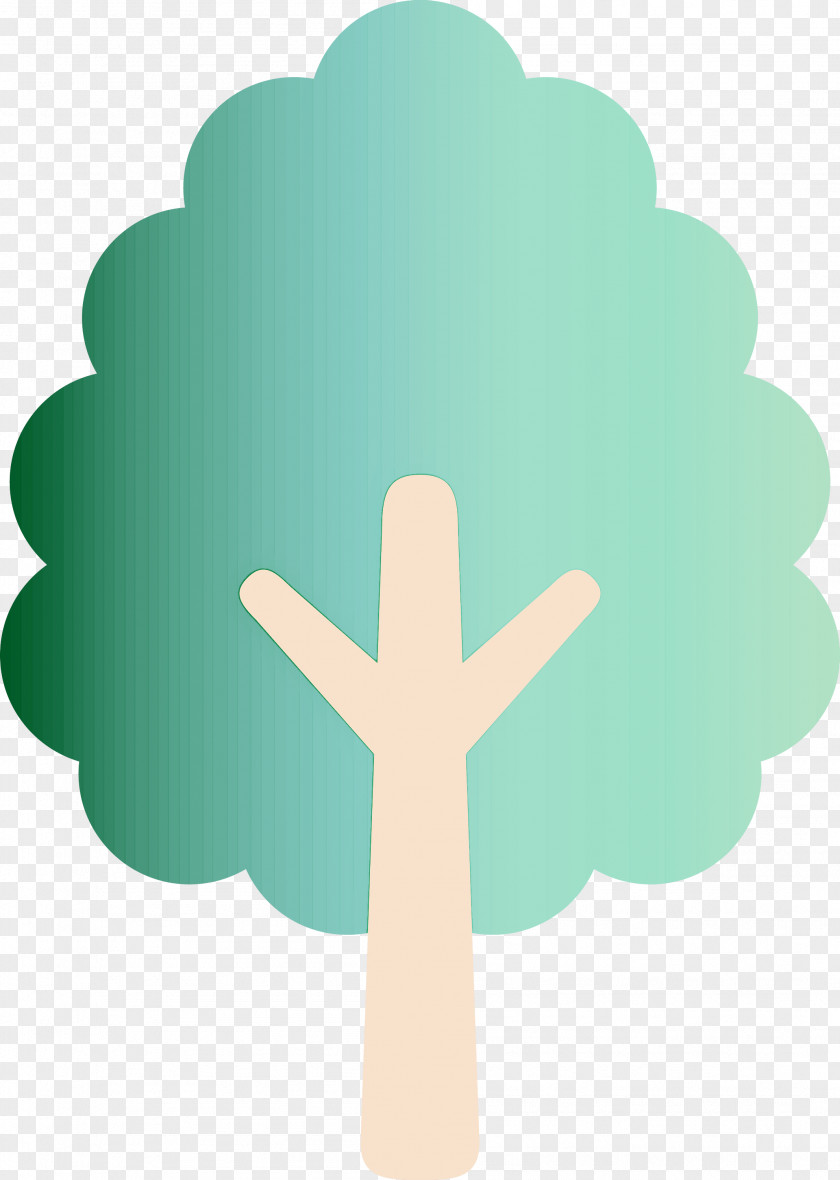 Green Symbol Leaf Cross Cloud PNG
