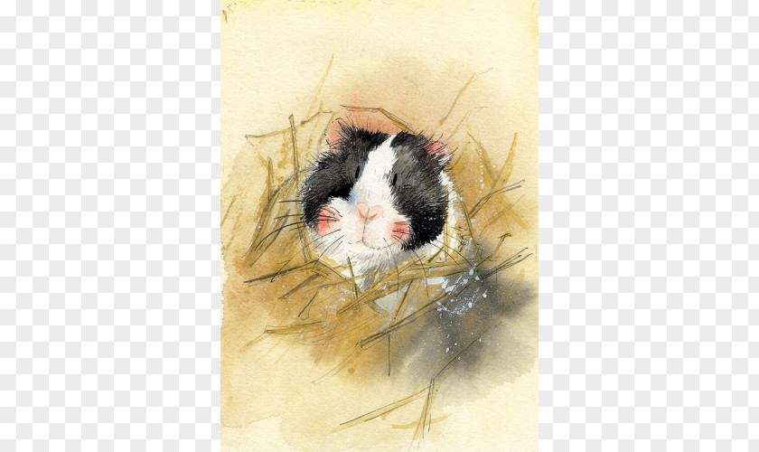 Small Hamster Greeting & Note Cards Birthday Gift Guinea Pig PNG