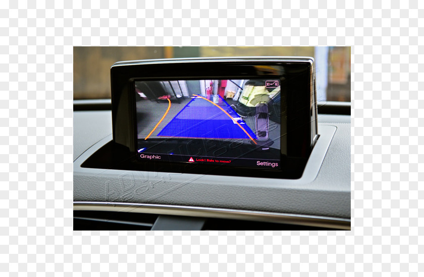 Advanced Technology Car Audi Q3 Display Device Backup Camera PNG