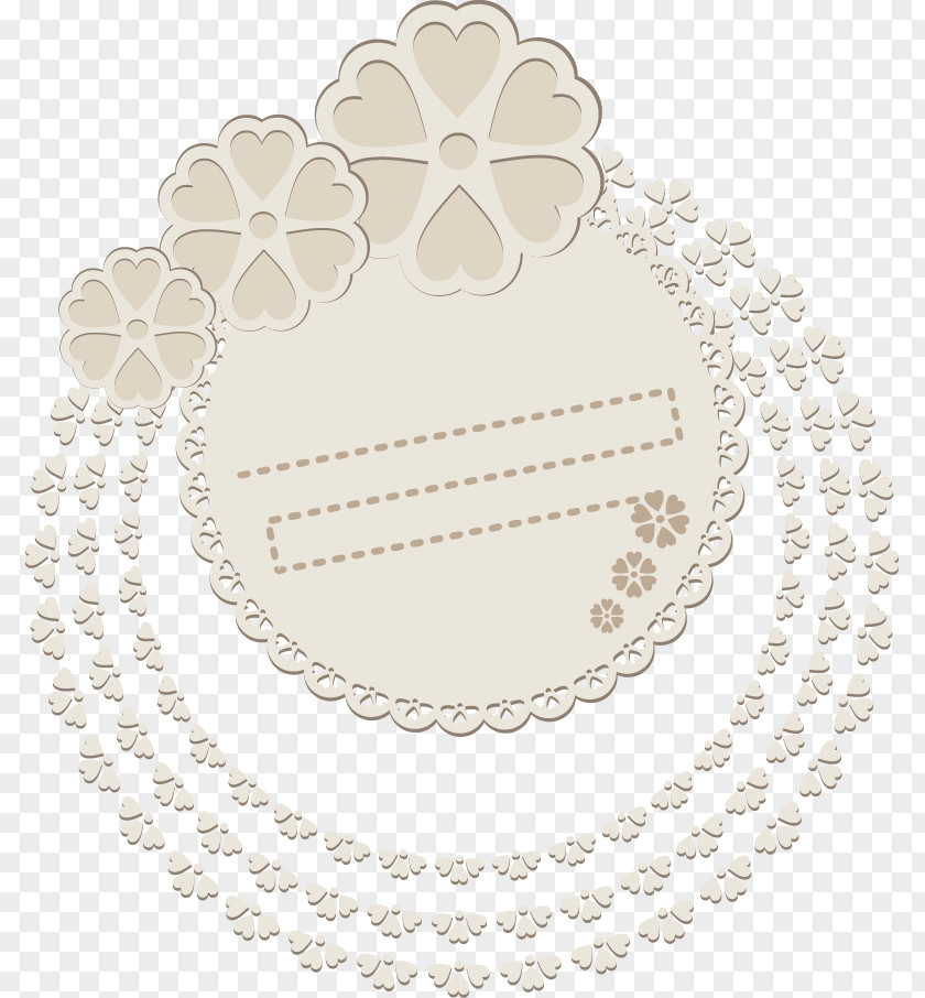 Clover Border Beige PNG