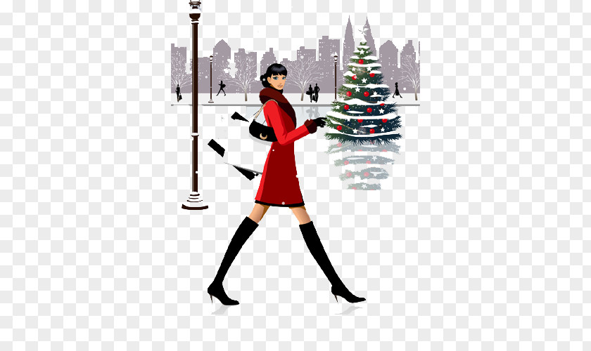 Creative Christmas Women Royalty-free Clip Art PNG