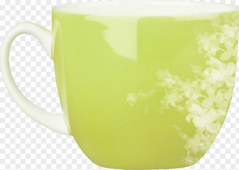 Green Cup Coffee Mug PNG