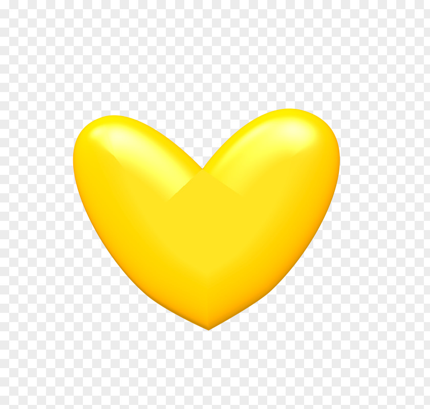 Yellow Heart Image Wallpaper PNG