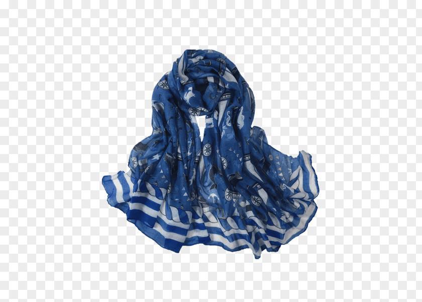 Blue Scarf Product PNG