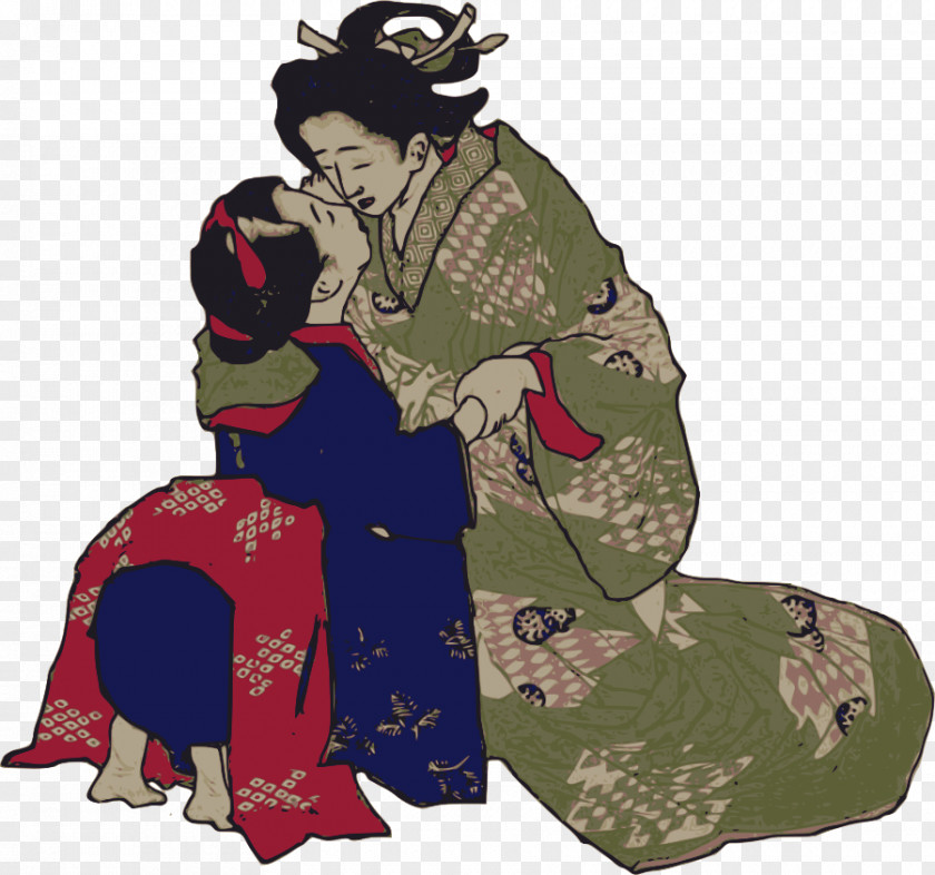 Geisha Cliparts The Kiss Japan PNG