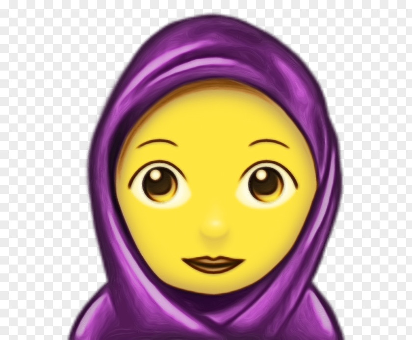 Magenta Smiley World Emoji Day PNG