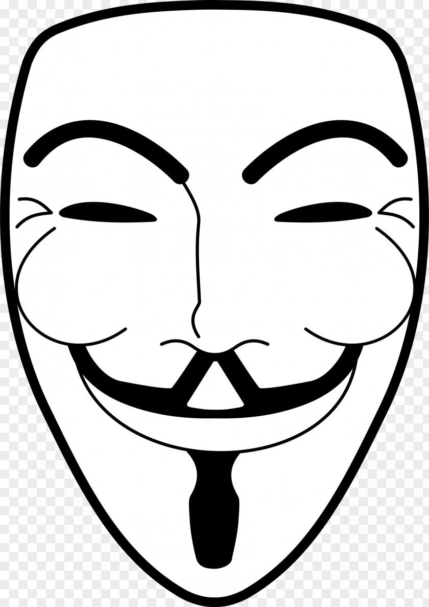 Mask Guy Fawkes Clip Art PNG