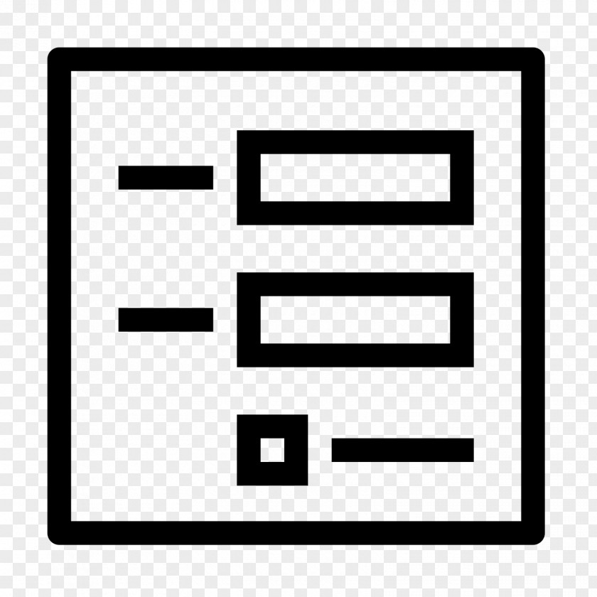 Rectangle Text Design Icon PNG