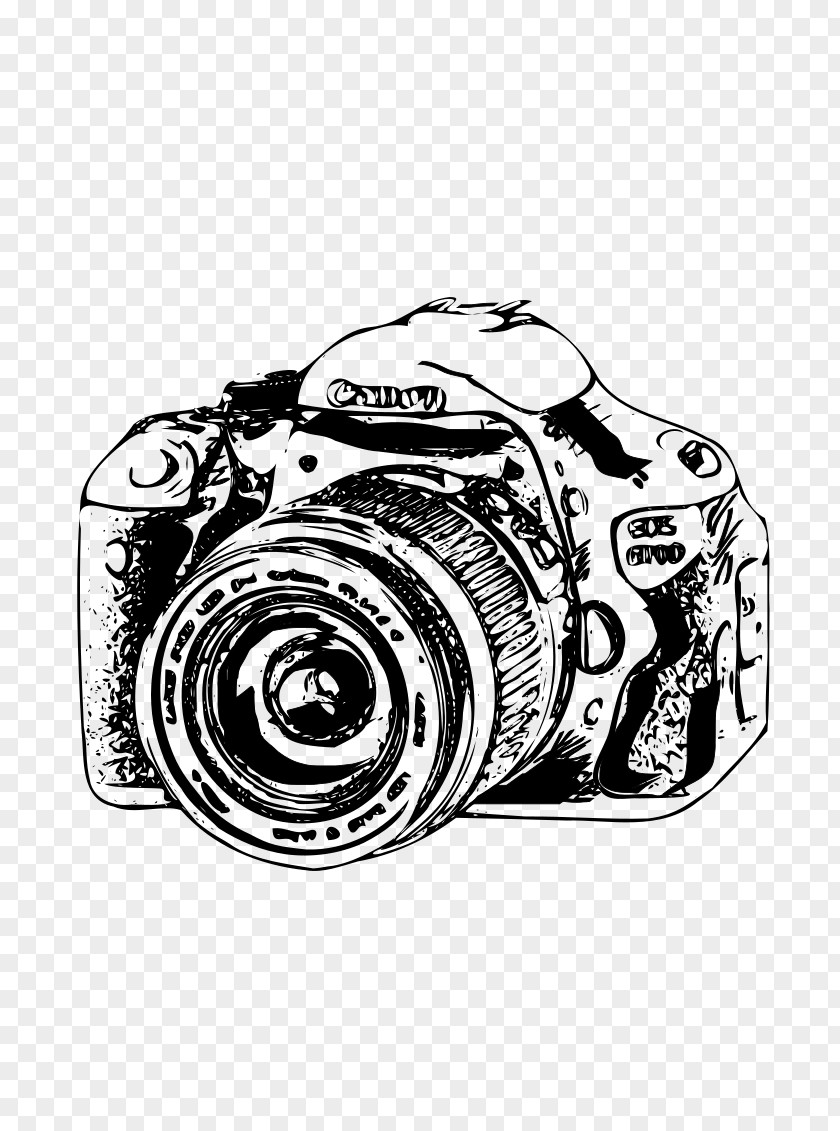 Camera Sketch Canon EOS Photography Clip Art PNG
