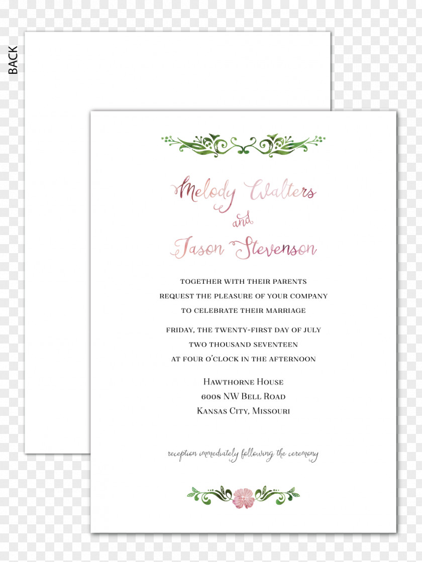 Invitation Paper Wedding Petal Flower Floral Design Floristry PNG