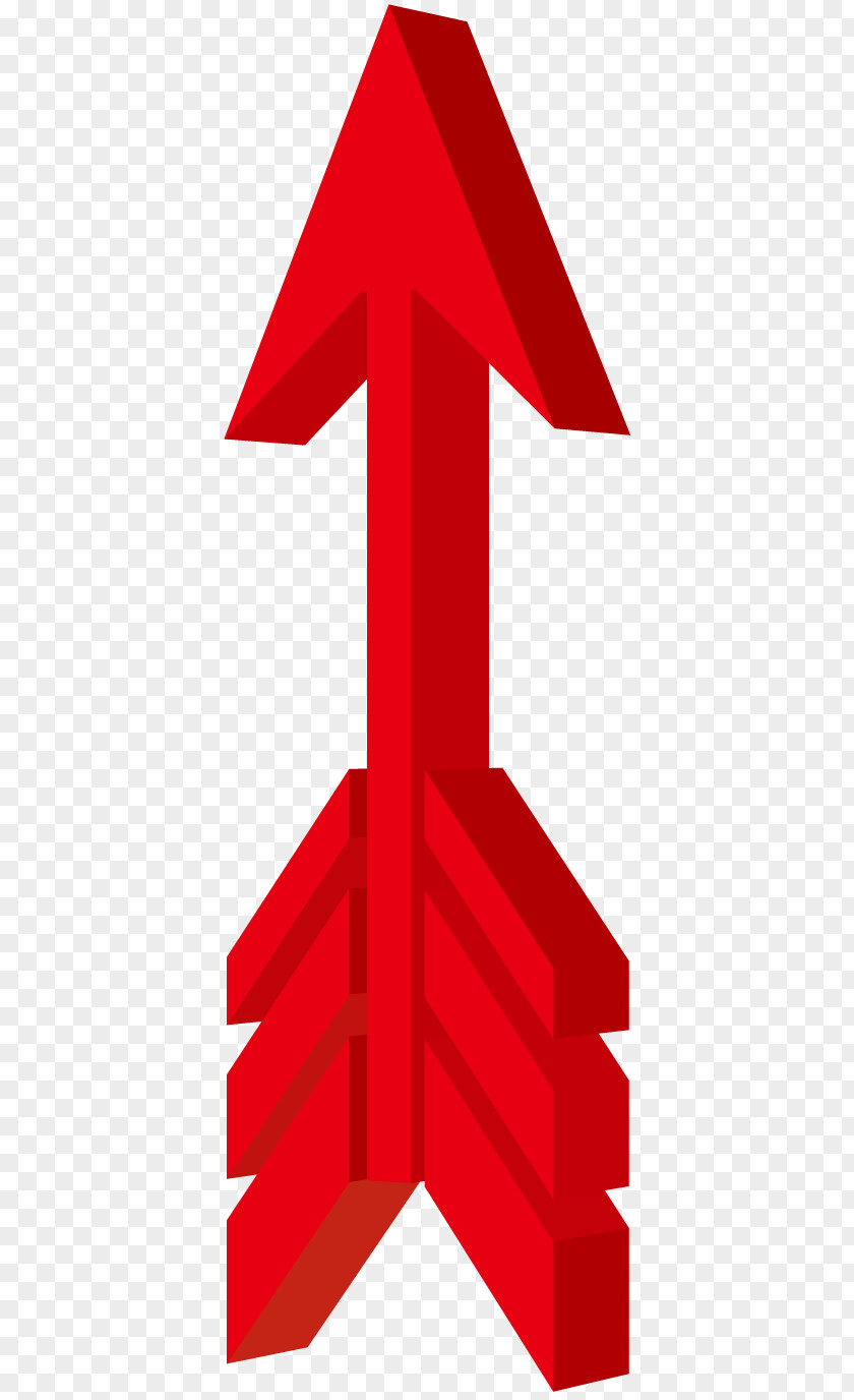 Red Up Arrow. PNG