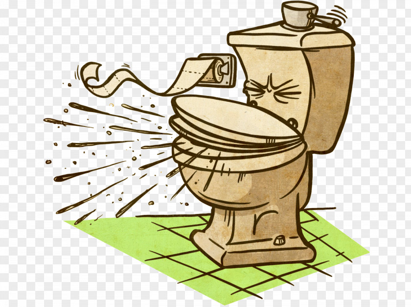 Toilet Flush Human Behavior Cartoon Clip Art PNG