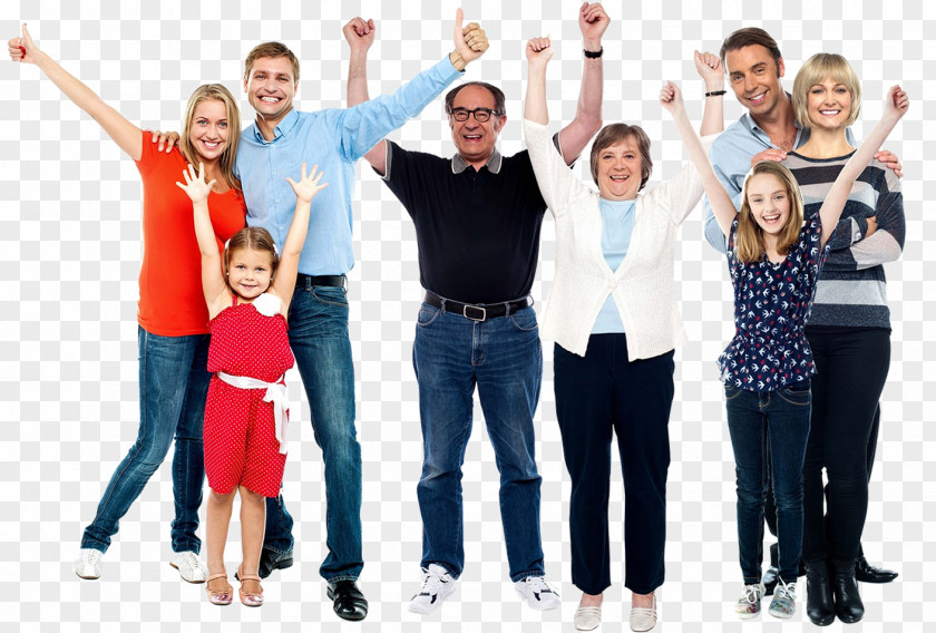 Cheering People Stock Photography Family Child Generation PNG