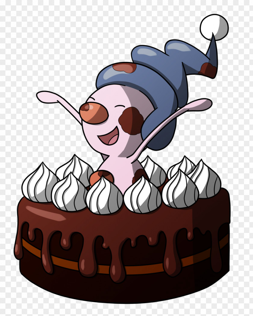 Chocolate Cake Torte Character Clip Art PNG