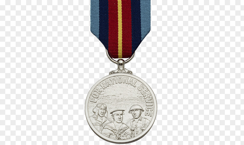 Medal Gold National Defense Service Commemorative Silver PNG
