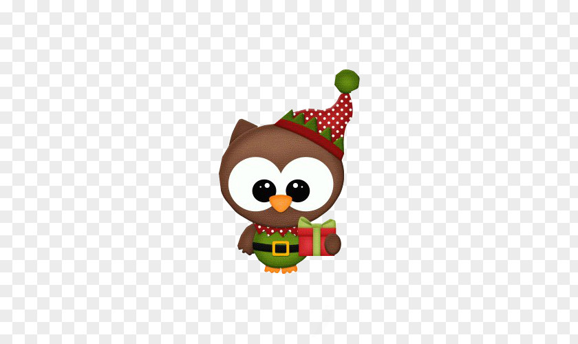Owl Santa Claus Christmas Day Drawing Ornament PNG