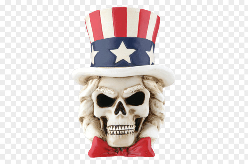 Skull Human Skeleton Figurine Statue PNG