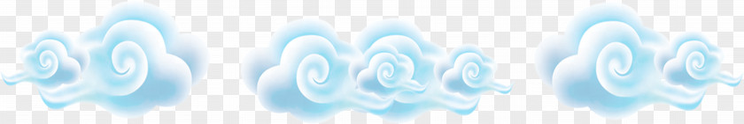 Auspicious Clouds Decoration Turquoise Energy Wallpaper PNG