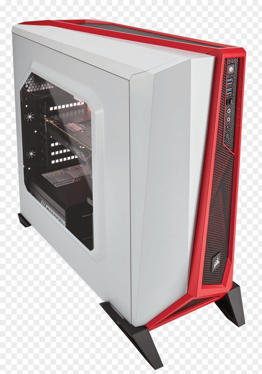 Computer Cases & Housings Power Supply Unit ATX Corsair Components Red Steel PNG