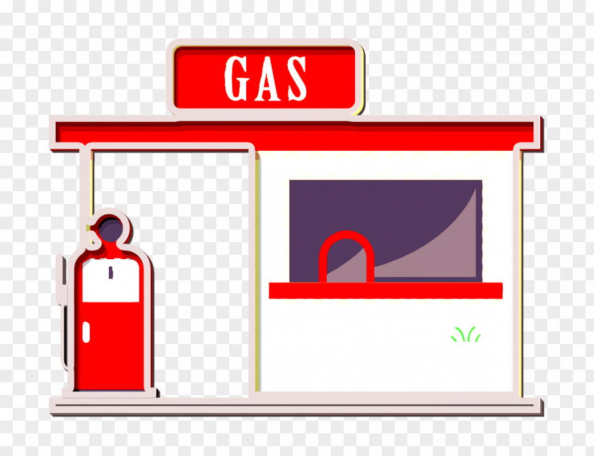 Fuel Icon Gas Station Buildings PNG