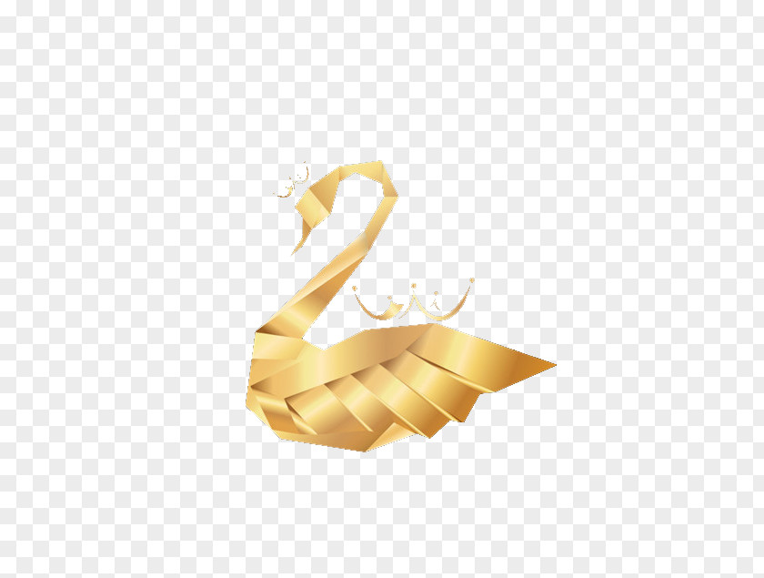 Golden Swan Crown Download Icon PNG