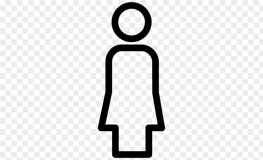 Line Woman Symbol PNG