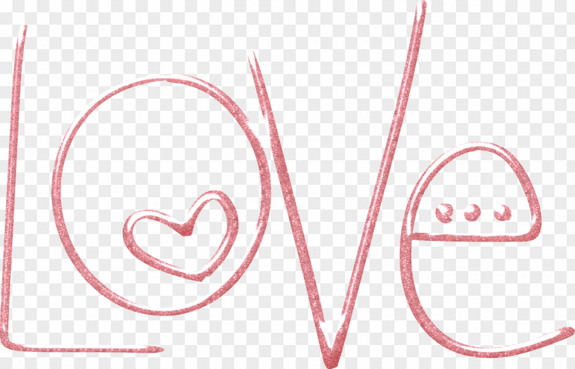Love Text Heart Page PNG