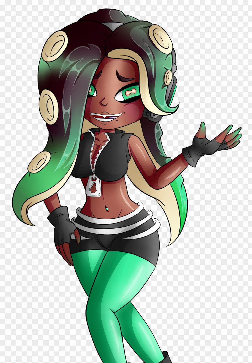 Sea Green Color Splatoon 2 Fan Art PNG