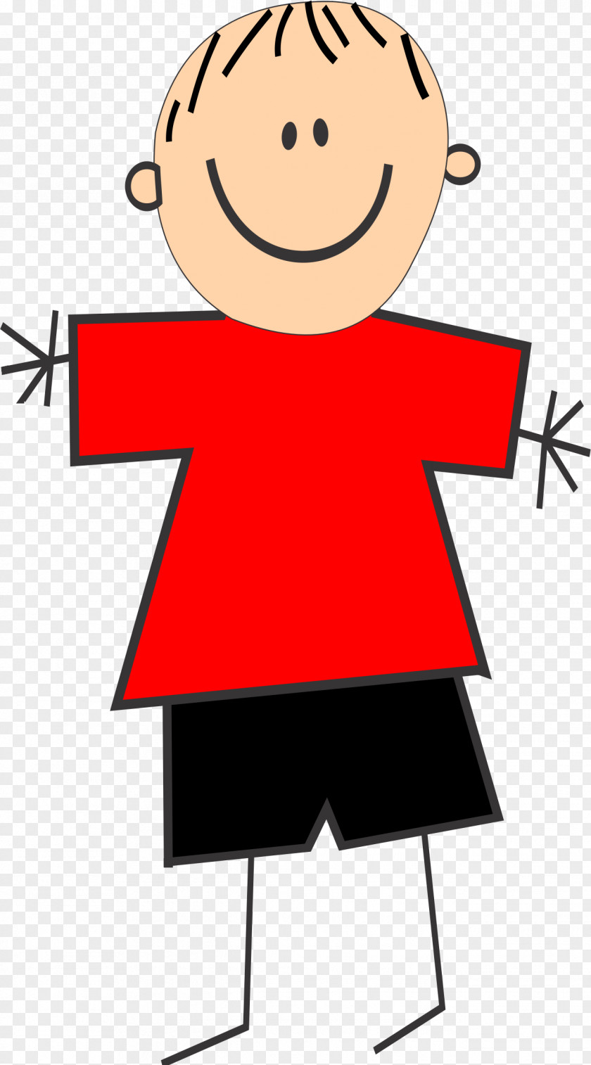 Boy Clipart T-shirt Redshirt Cartoon Clip Art PNG