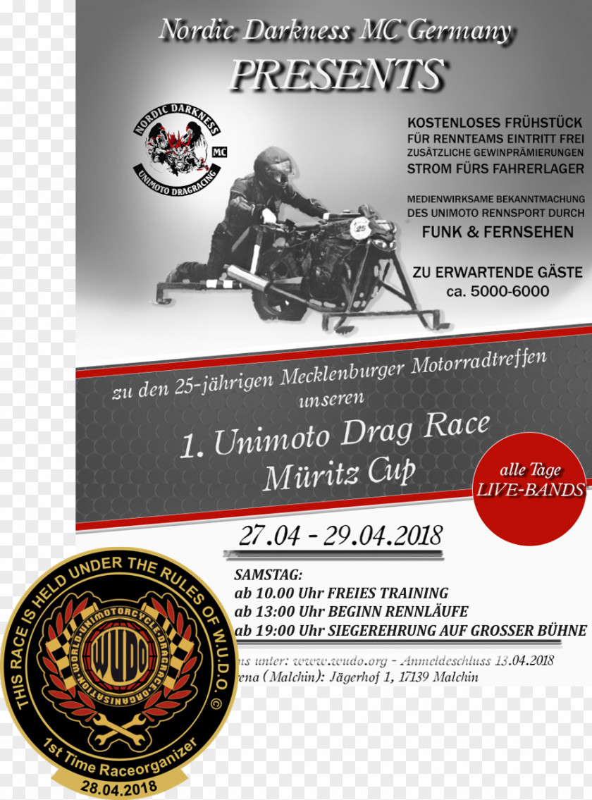Drag Race Racing Road Eagle MC Arnsdorf Evenement Nordic Darkness Organization PNG